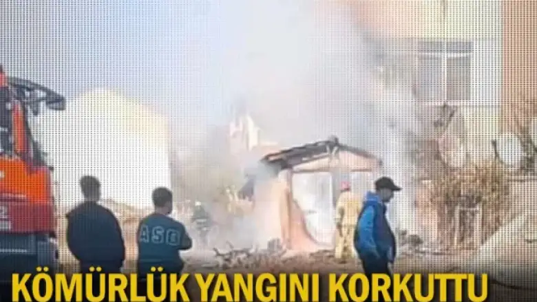 Kömürlük yangını korkuttu