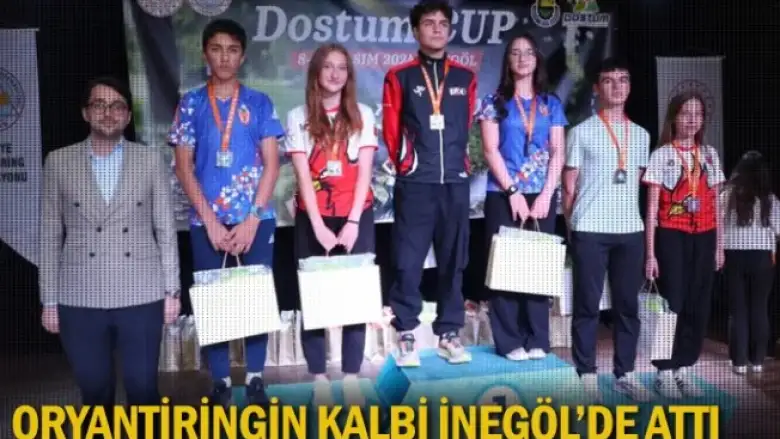 Oryantiringin kalbi İnegöl'de attı