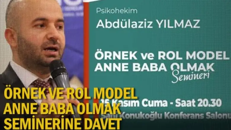 Örnek ve rol model anne baba olmak seminerine davet