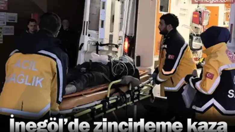 İnegöl'de zincirleme kaza