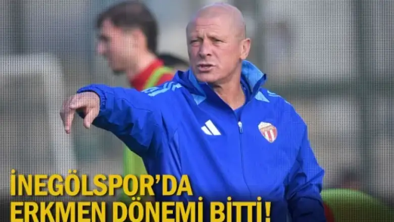 İnegölspor'da Necati Erkmen dönemi bitti!