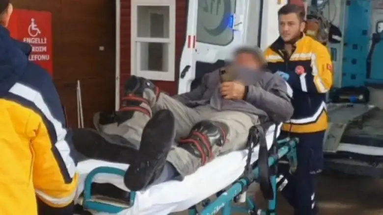 Motosiklet sürücüsü hastanelik oldu