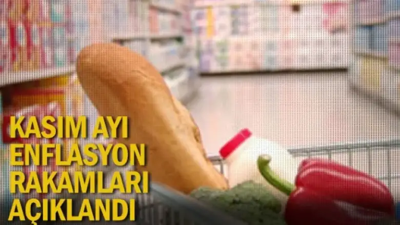Kasım ayı enflasyon rakamları açıklandı