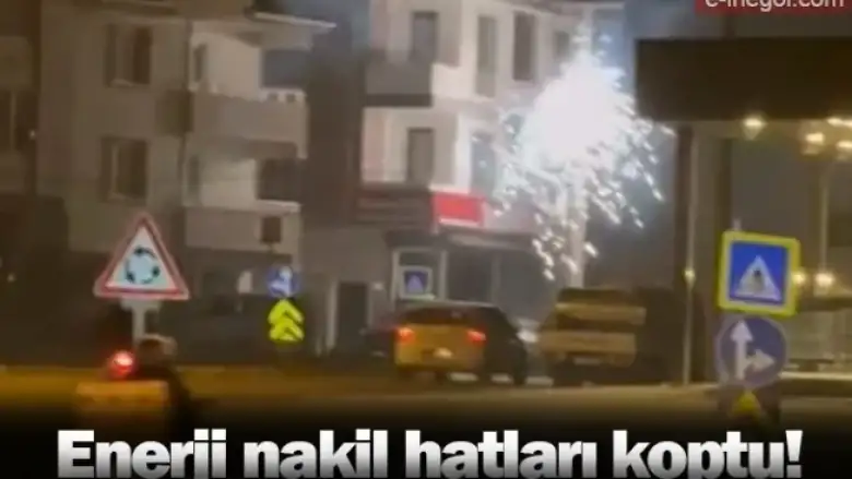 Enerji nakil hatları koptu!