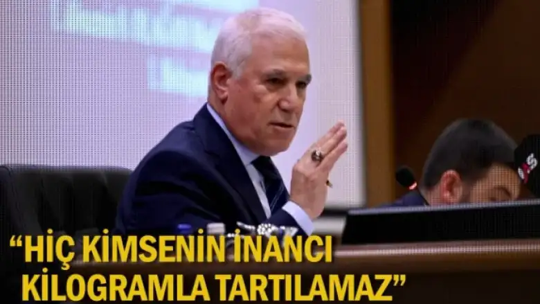 “Hiç kimsenin inancı kilogramla tartılamaz”