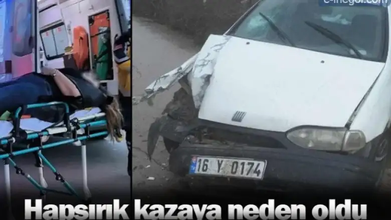 Hapşırık kazaya neden oldu