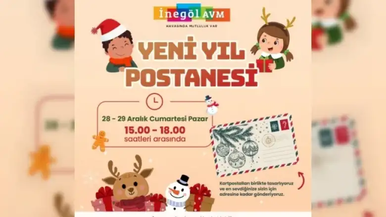 İnegöl AVM'de yeni yıl heyecanı