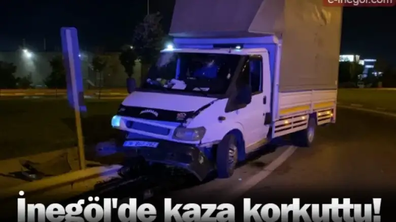 İnegöl'de kaza korkuttu!