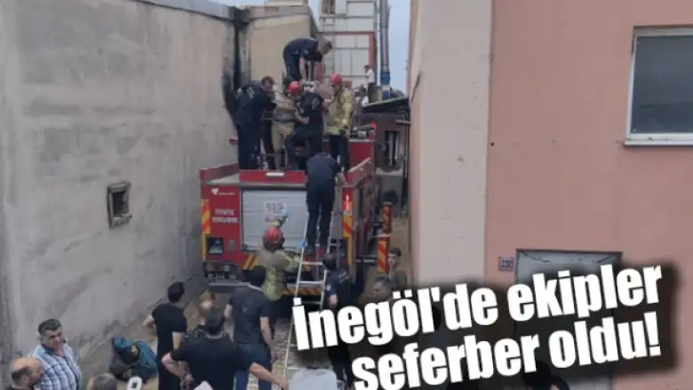 İnegöl'de ekipler seferber oldu!