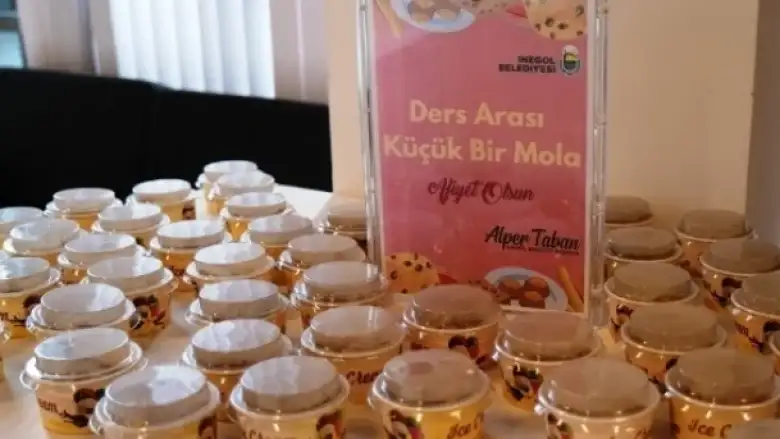 İnegöl Belediyesi’nden Öğrencilere Sınav Öncesi Moral İkramları