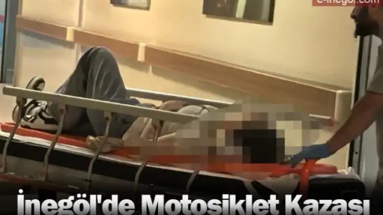 İnegöl'de Motosiklet Kazası