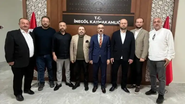 İHH İnegöl Temsilciliğinden Kaymakam Eren Aslan’a Ziyaret 