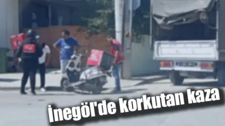 İnegöl'de korkutan kaza