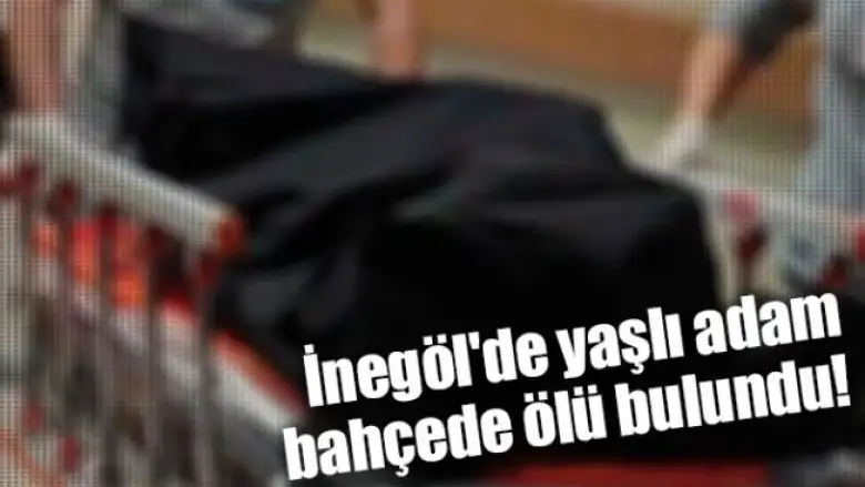 İnegöl'de yaşlı adam bahçede ölü bulundu!