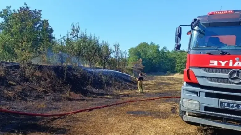 Orman yangını kısa sürede kontrol altına alındı