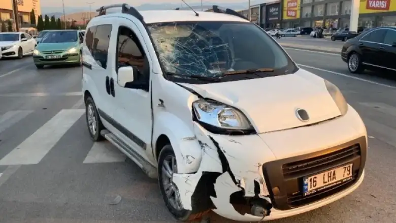 İnegöl'de korkutan kaza