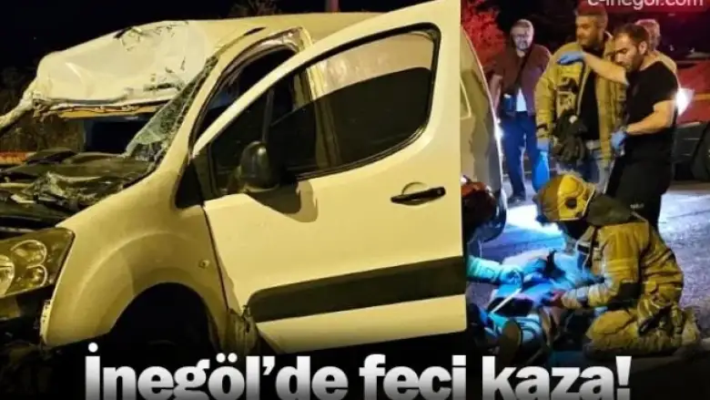 İnegöl'de feci kaza