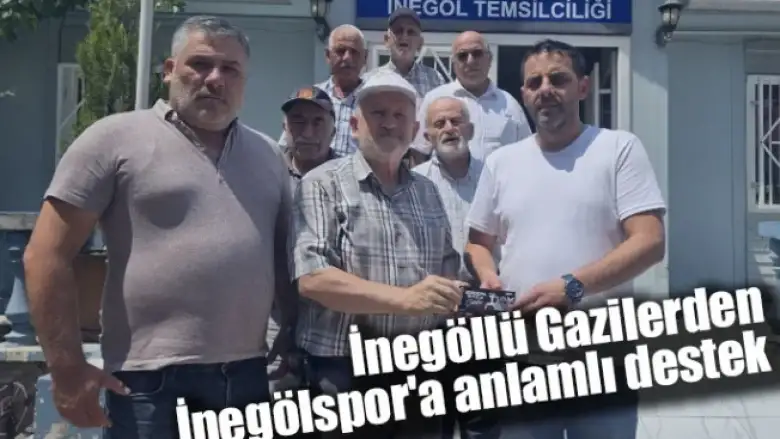 İnegöllü Gazilerden İnegölspor'a anlamlı destek