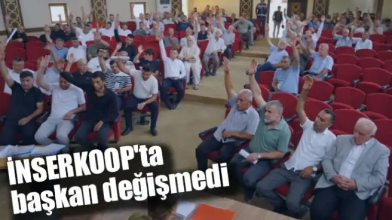 İNSERKOOP'ta başkan değişmedi
