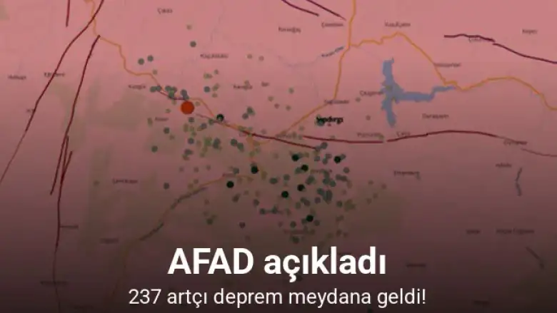 237 artçı deprem meydana geldi!