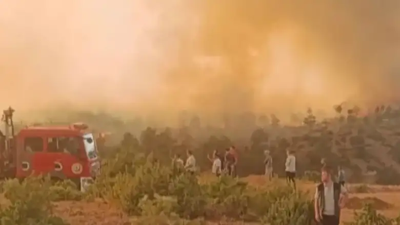 Orman Yangını Dumanı Hayatı Tehdit Ediyor