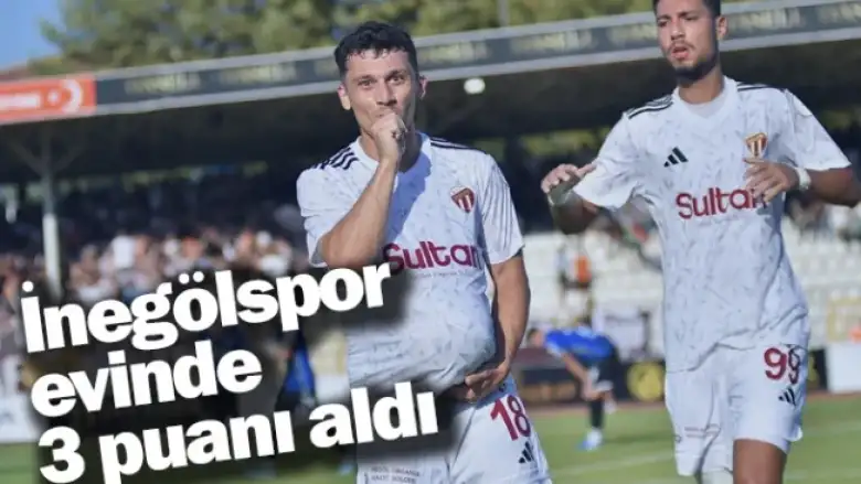 İnegölspor evinde 3 puanı aldı