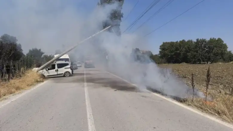 Ortaköy yolunda kaza