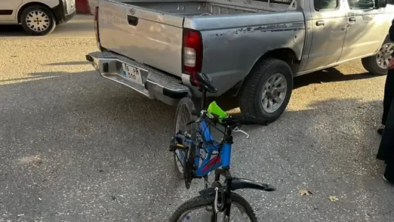 İnegöl'de kamyonet ile bisiklet çarpıştı!