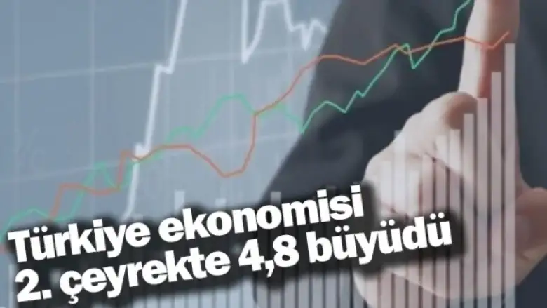 Türkiye ekonomisi 2. çeyrekte 4,8 büyüdü