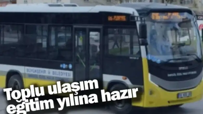 İnegöl’de toplu ulaşım eğitim yılına hazır