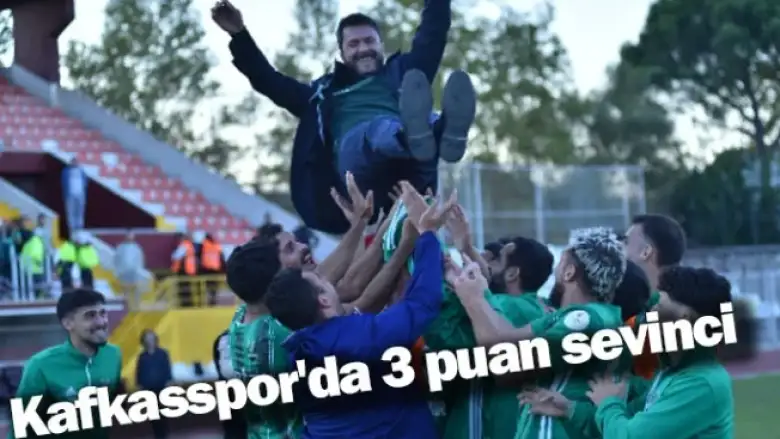 Kafkasspor'da 3 puan sevinci