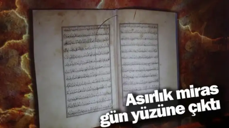 Asırlık miras gün yüzüne çıktı