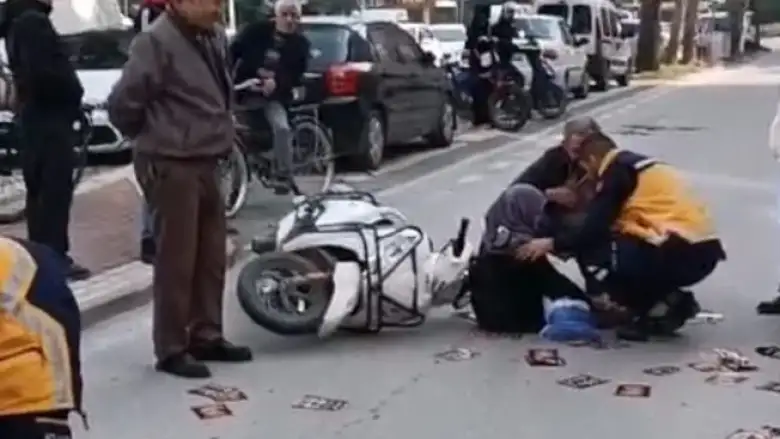 İnegöl'de korkutan kaza