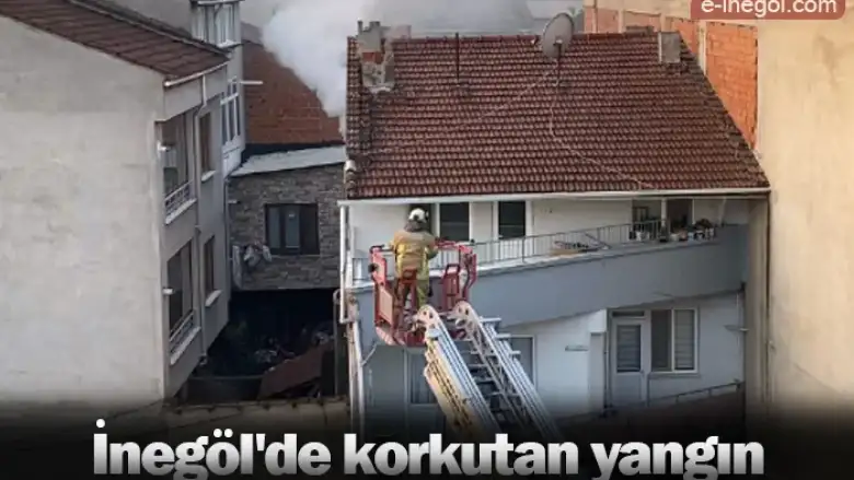 İnegöl'de korkutan yangın
