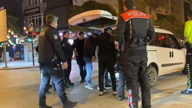 İnegöl'de gece vakti hareketli anlar