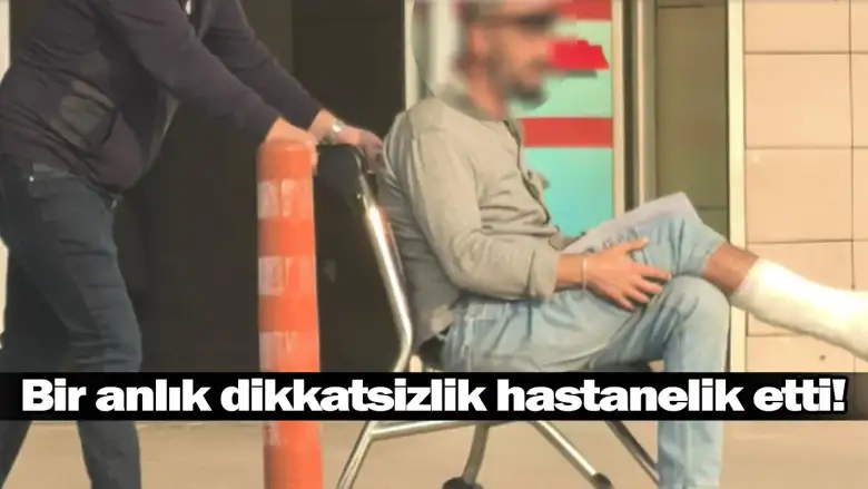 Bir anlık dikkatsizlik hastanelik etti!