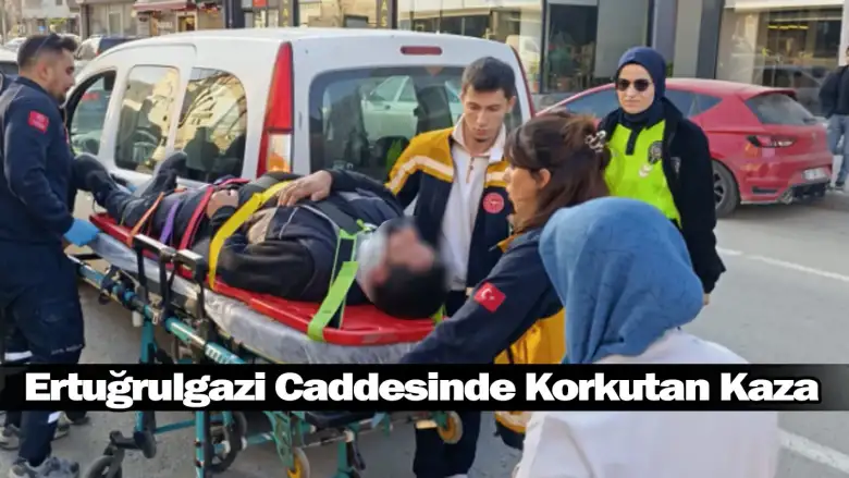 Ertuğrulgazi Caddesinde Korkutan Kaza