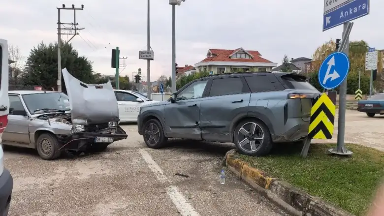 İnegöl'de korkutan kaza