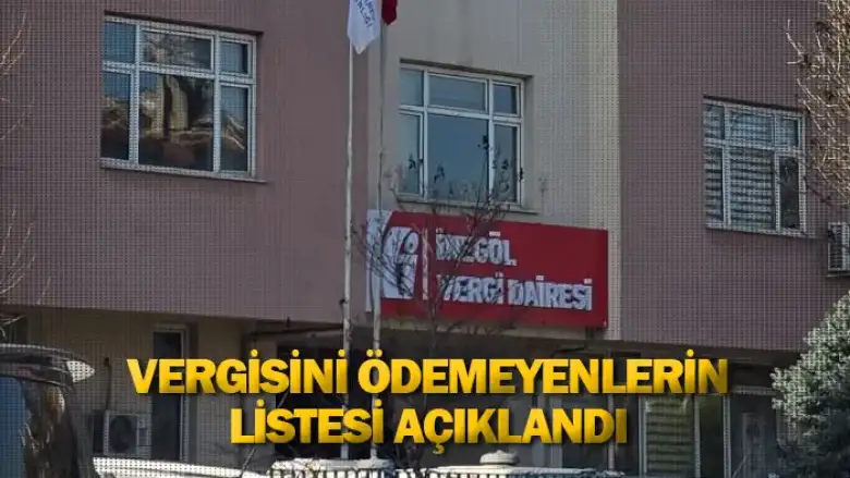 Vergisini ödemeyenlerin listesi açıklandı