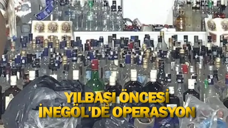 Yılbaşı öncesi İnegöl'de operasyon