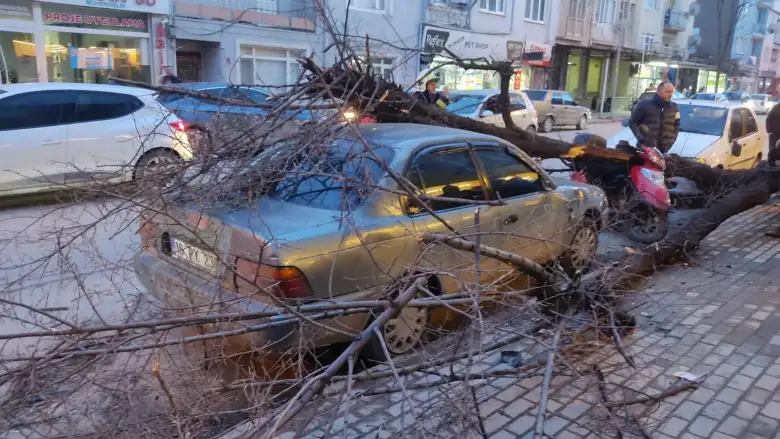 İnegöl’de Kuvvetli Lodos Hayatı Olumsuz Etkiledi