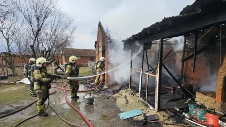 İnegöl'de korkutan yangın