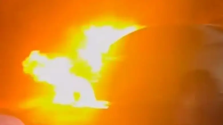 İnegöl'de alev alev yandı