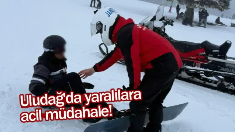 Uludağ'da yaralılara acil müdahale!