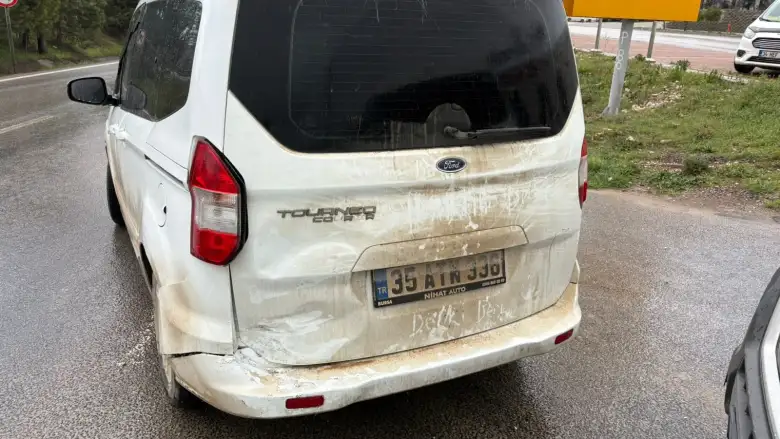 İnegöl'de korkutan kaza!