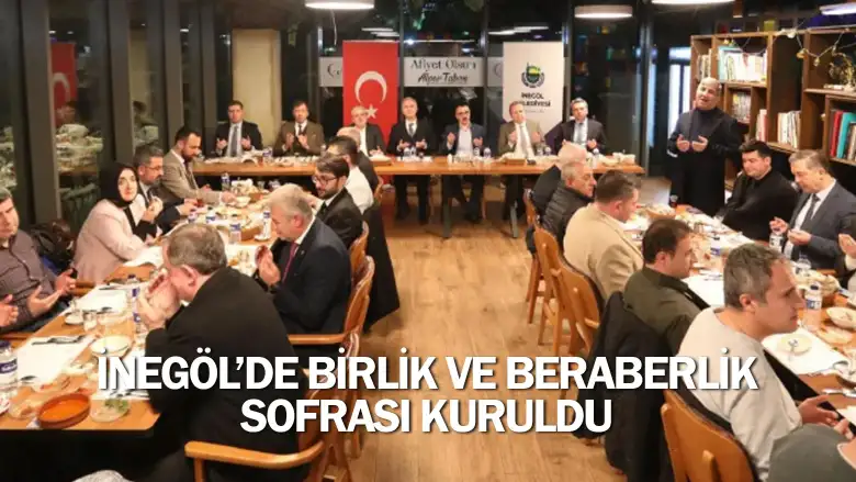 İnegöl’de Birlik Ve Beraberlik Sofrası Kuruldu