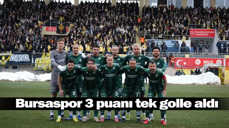 Bursaspor 3 puanı tek golle aldı