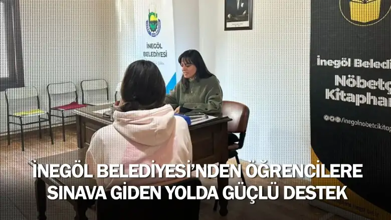 İnegöl Belediyesi’nden Öğrencilere Sınava Giden Yolda Güçlü Destek