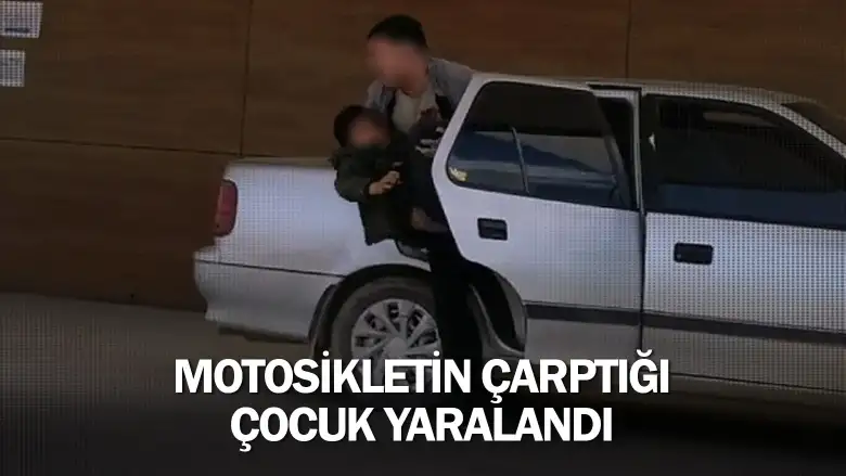 İnegöl'de motosikletin çarptığı çocuk yaralandı