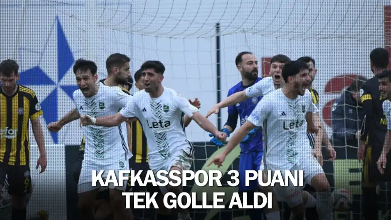 Kafkasspor 3 puanı tek golle aldı